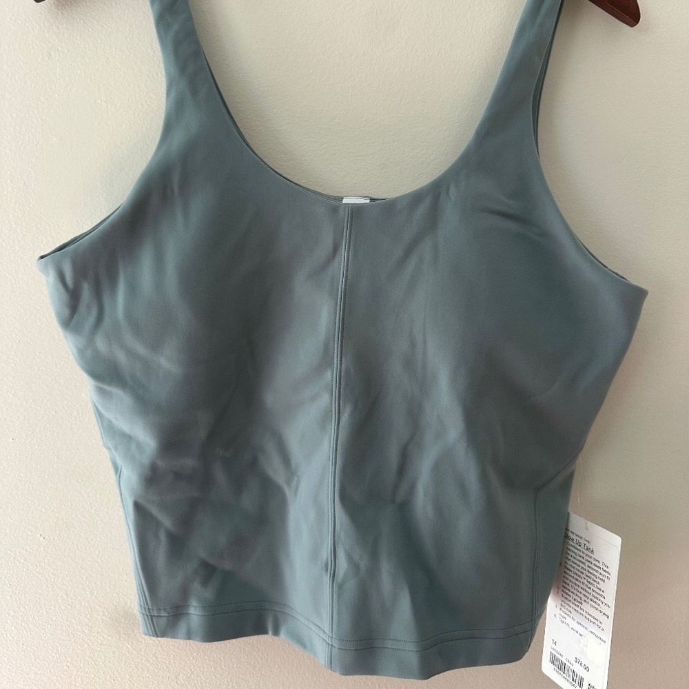 NWT lululemon Glow Up™ Tank Top Medium Support, B/C Cup (14)